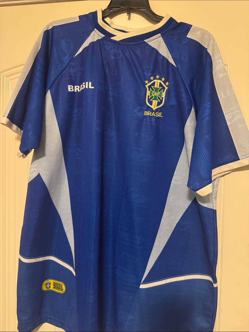 Brazil National Team Blue Men's Soccer Jersey